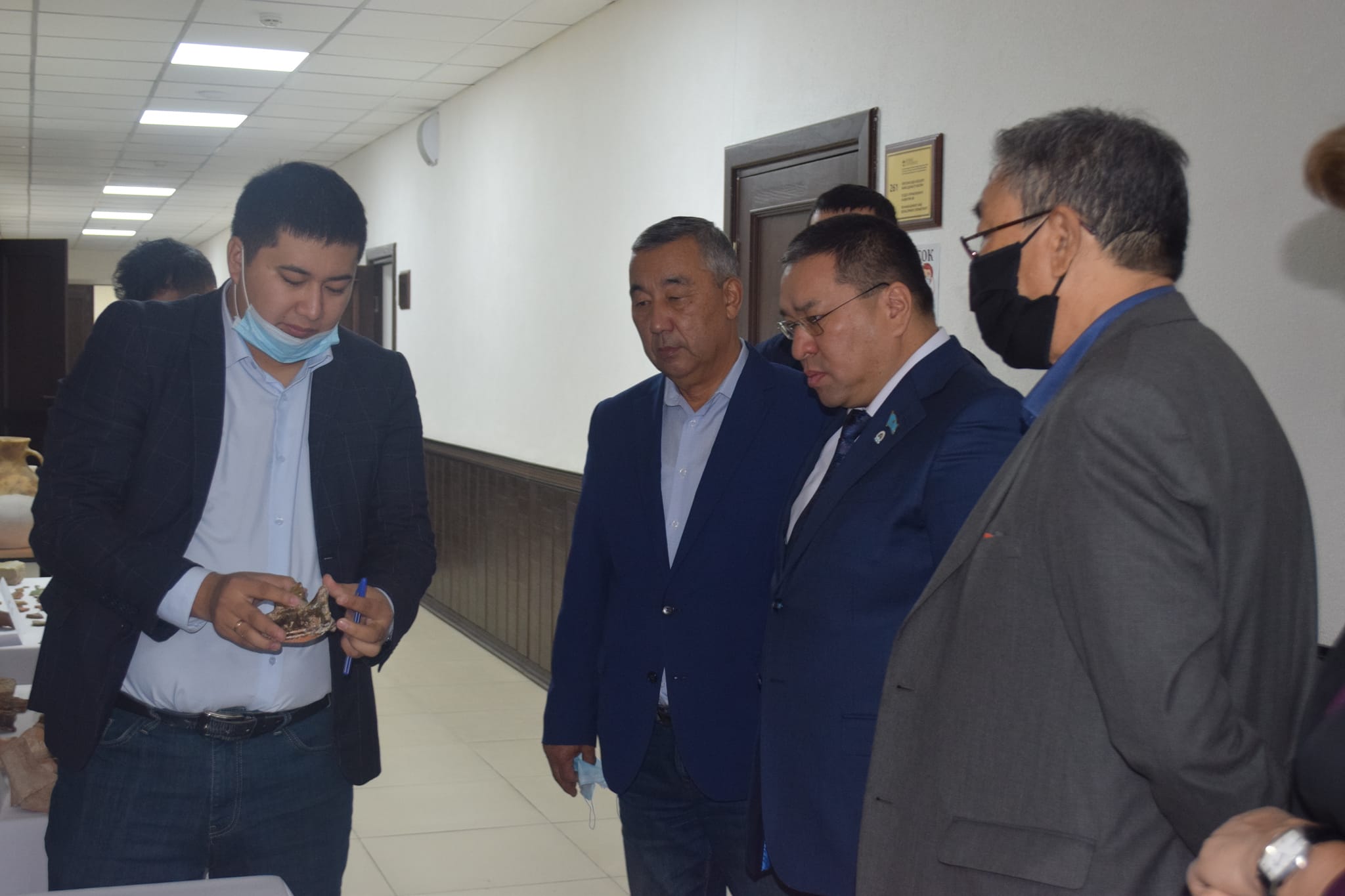The exhibition is organized at Atyrau University